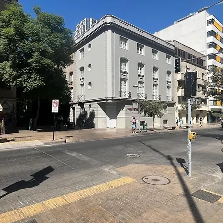 Hom I Acogedor Y Luminoso Studio En Monjitas Servicio Santiago Exterior photo